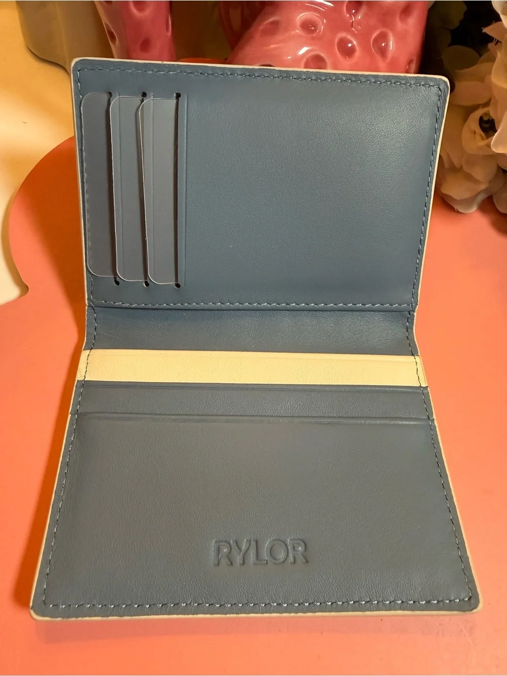 NWOT Ivory Heritage Stripe Pocket Organizer